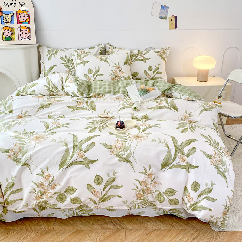 Floral Pattern Duvet Cover Boho Style