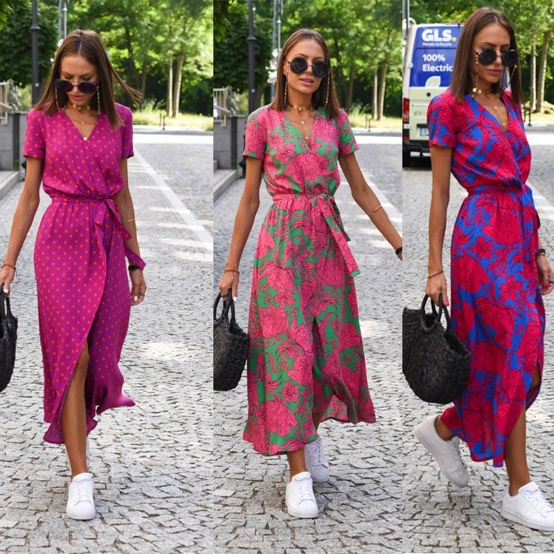 Floral Boho V-Neck Dress