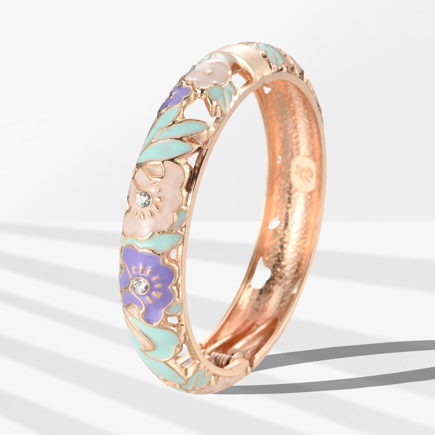 Flower Metal Cuff Bracelet