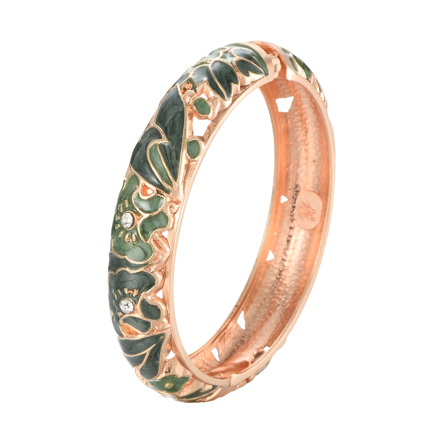 geen Flower Metal Cuff Bracelet