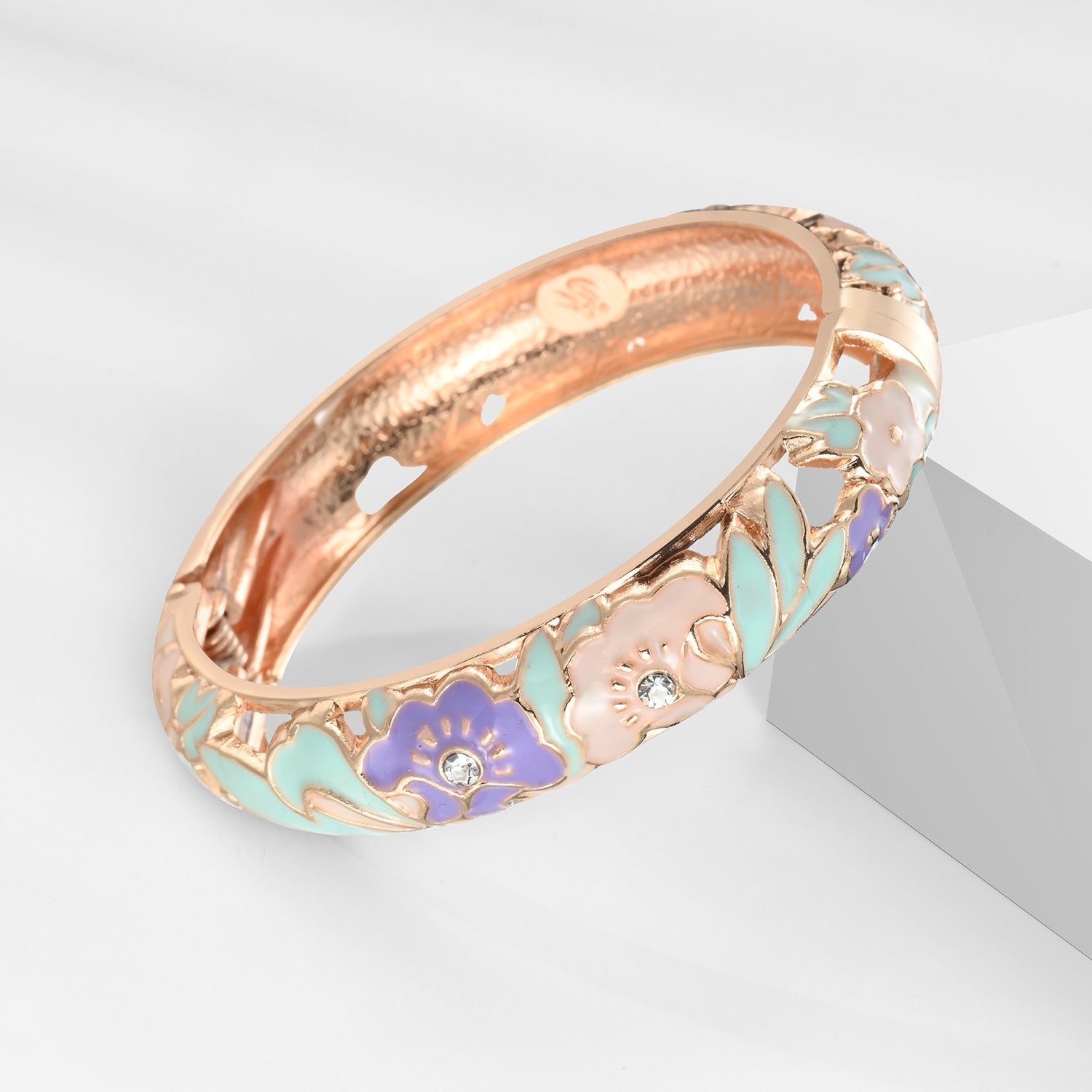 Flower Metal Cuff Bracelets