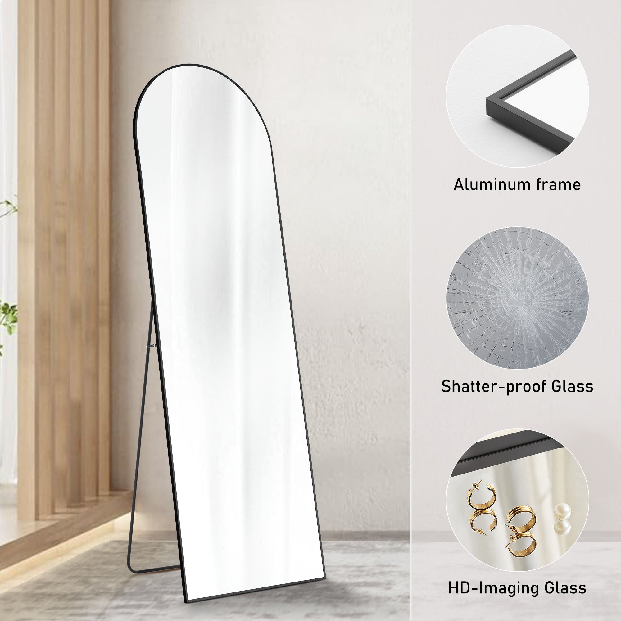 Full Body Rectangular Wall Mirror