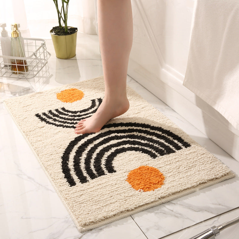 Geometric Bathroom Mats
