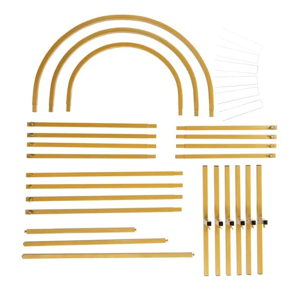 Gold Three Piece Wedding Arch Set