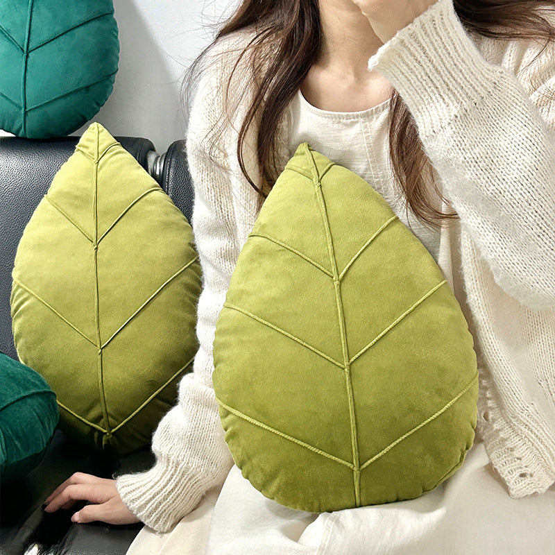 Grean Leaf Throw Pillows