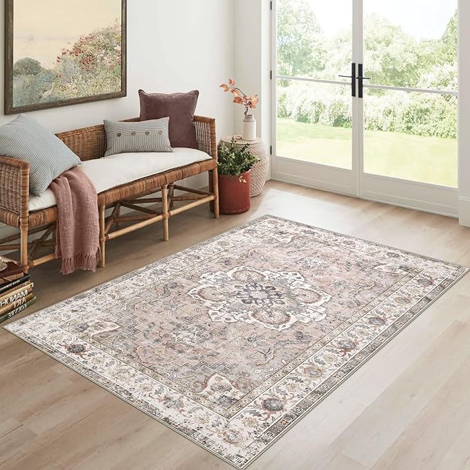 Green Pattern Boho Carpet