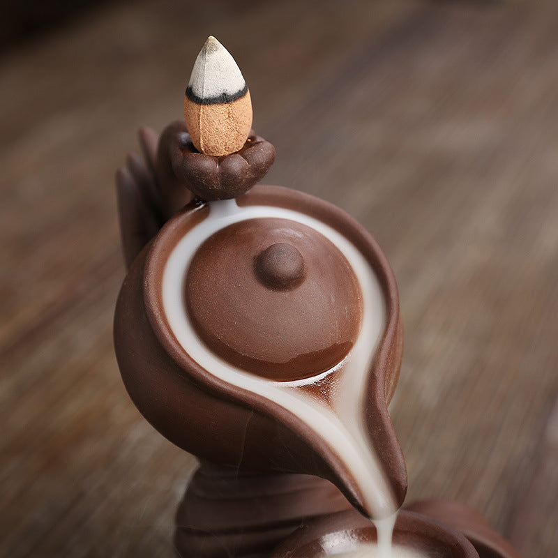 Hand Pouring Tea Incense Cone Waterfall