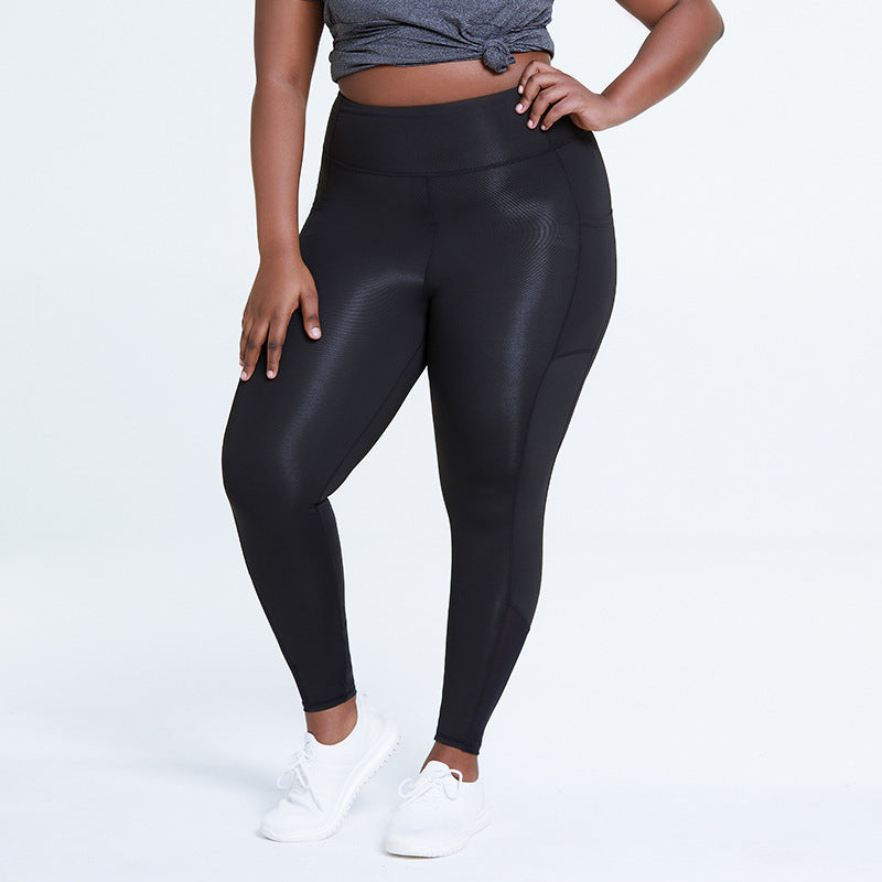High Waist Yoga Leggings for Plus Size Women