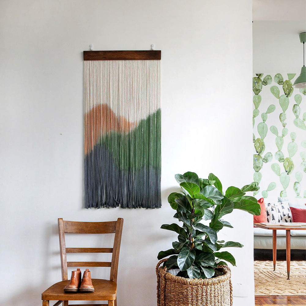 Boho Landscape Macrame Tapestry