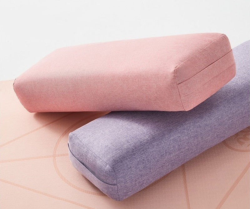 Large Rectangular Yoga Cushion Pastel Color