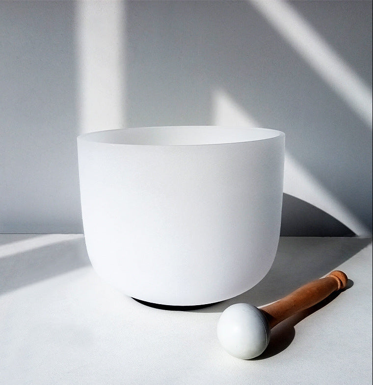 Large White Crystal Meditation Bowls