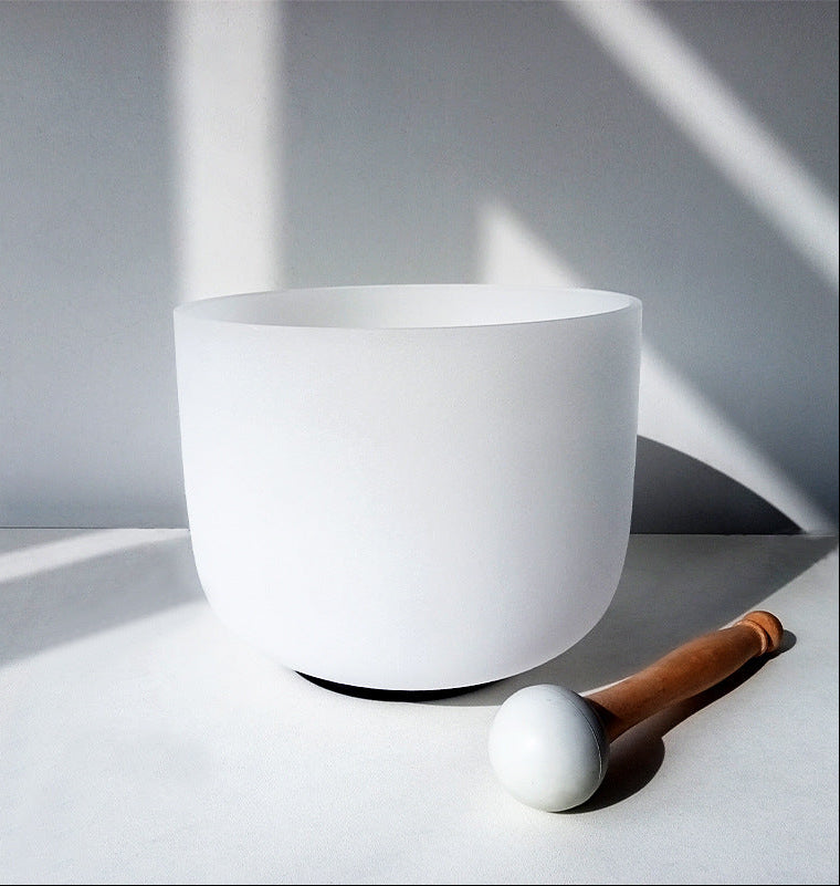 Large White Crystal Meditation Bowls