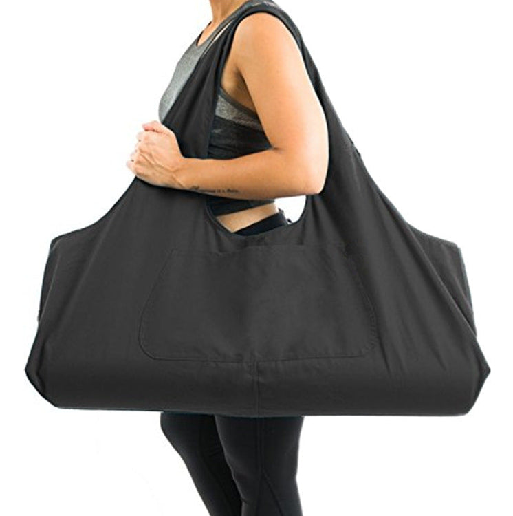 Large Capacity Yoga Mat Tote Bag black