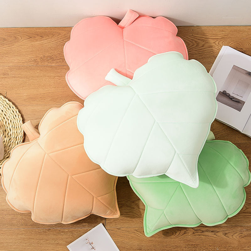 Leaf Shaped Throw Pillow