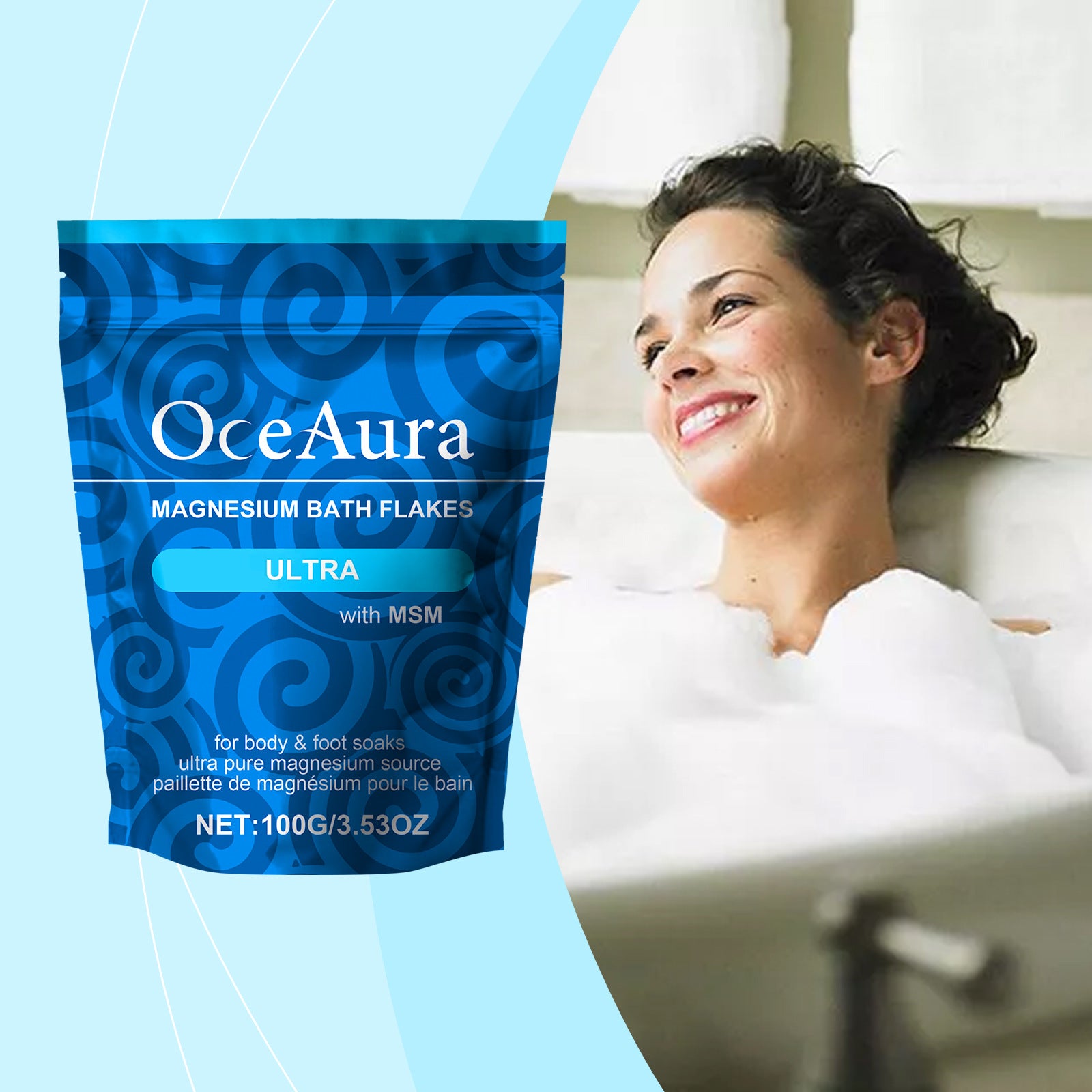 Magnesium Bath Flake with MSM