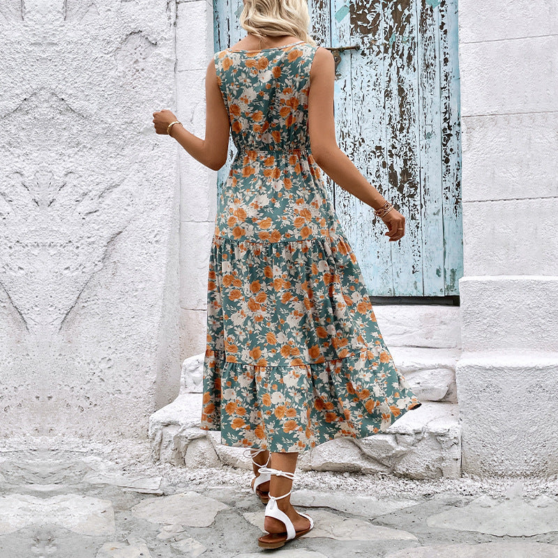 floral Maxi Boho Sundress