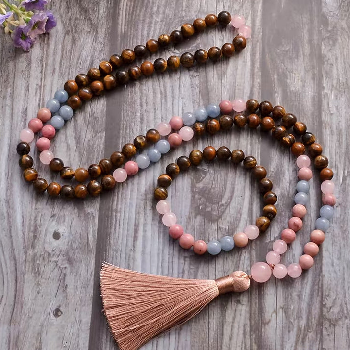 Meditation Hand-Knotted Prayer Beads with Tassel