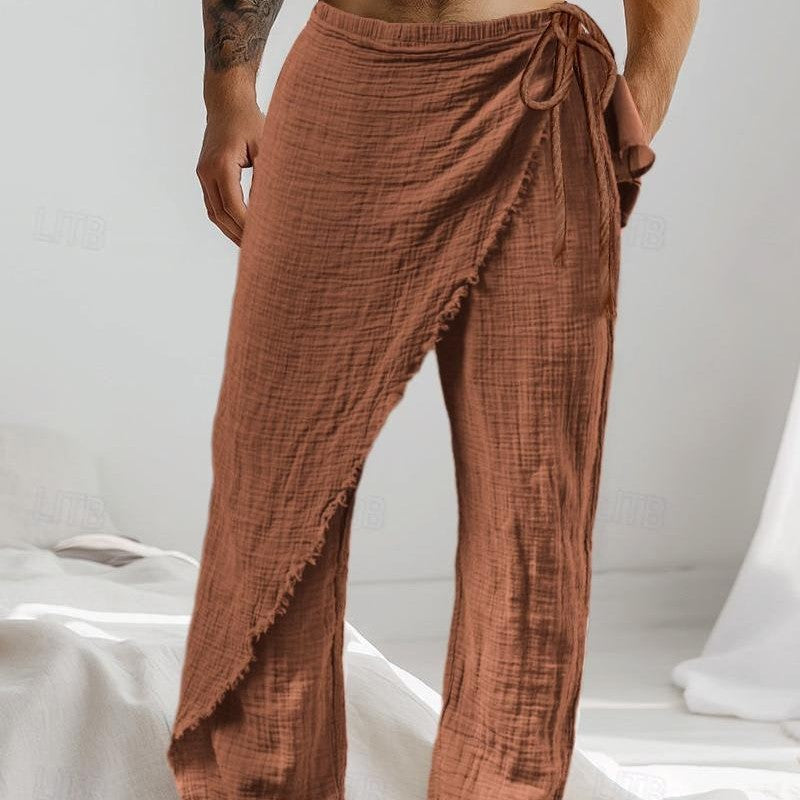 Men's Belted Bohemian Pants