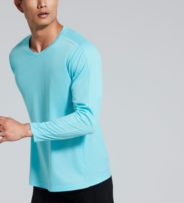 Men's Long Sleeve Yoga Blouse Slim Fit
