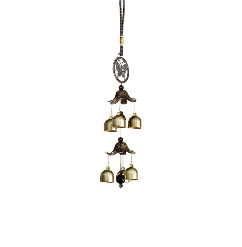 Metallic Butterfly Bell Wind Chimes