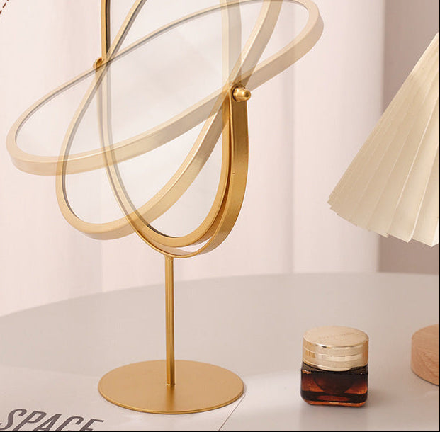 Metallic Table Makeup Mirrors