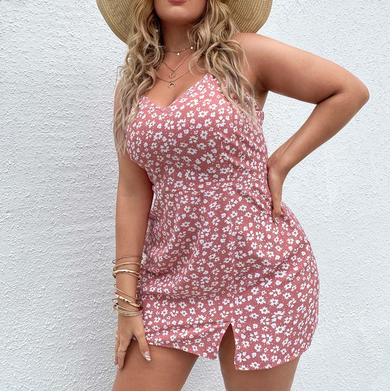 Mini Floral Plus Size Dress