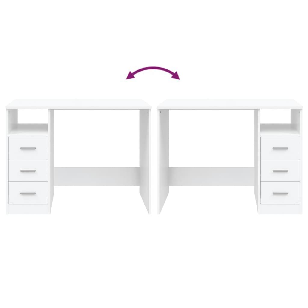 Minimal Boho Desk with Side Drawers