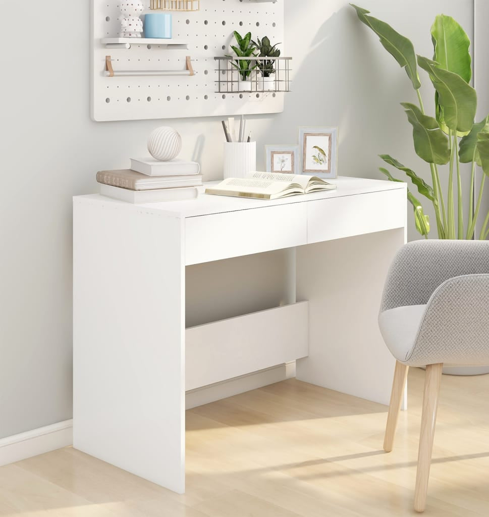 Minimal Wooden Desk Boho Style