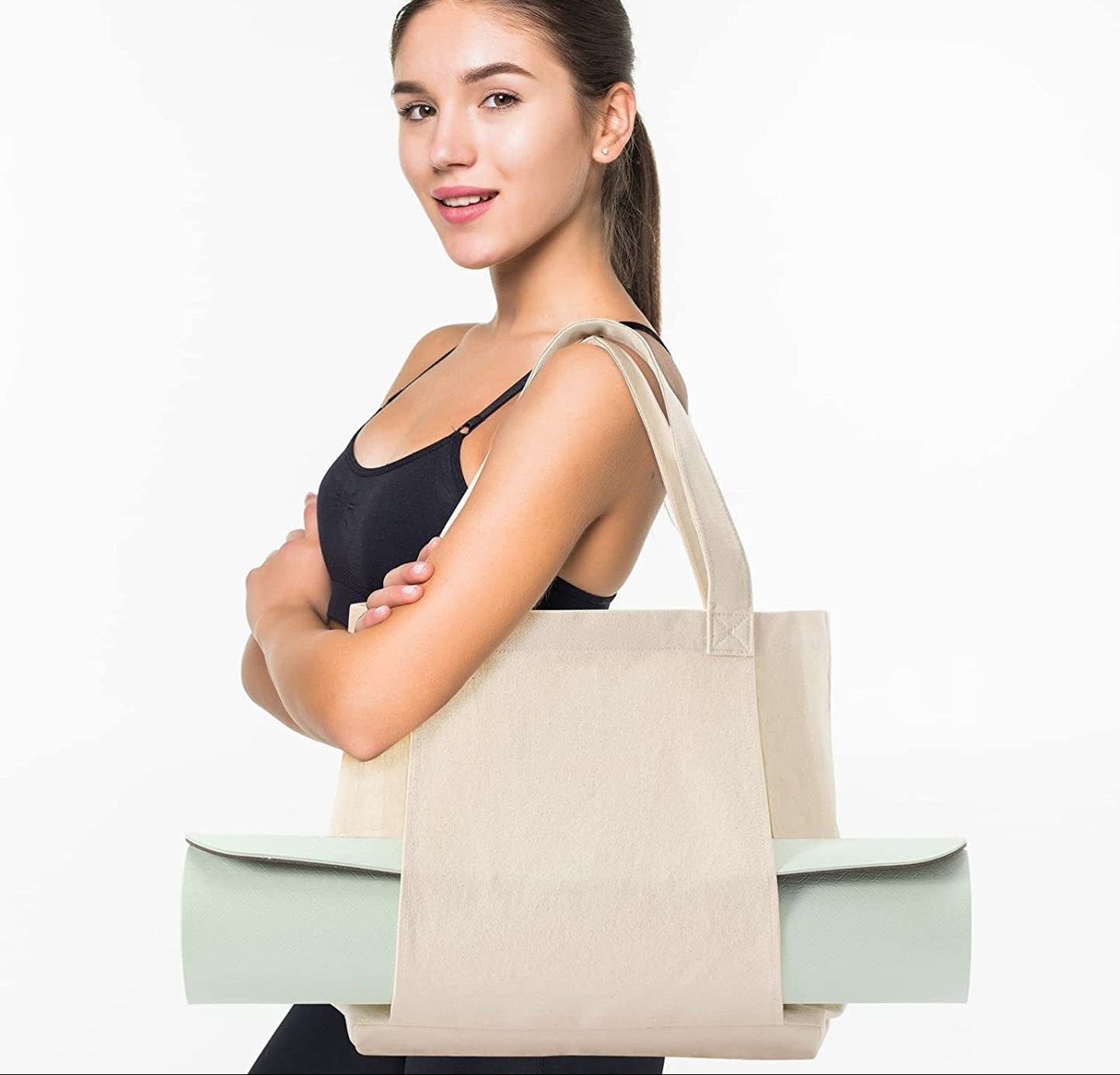 Minimalist Shoulder Yoga Bag with Mat Storage