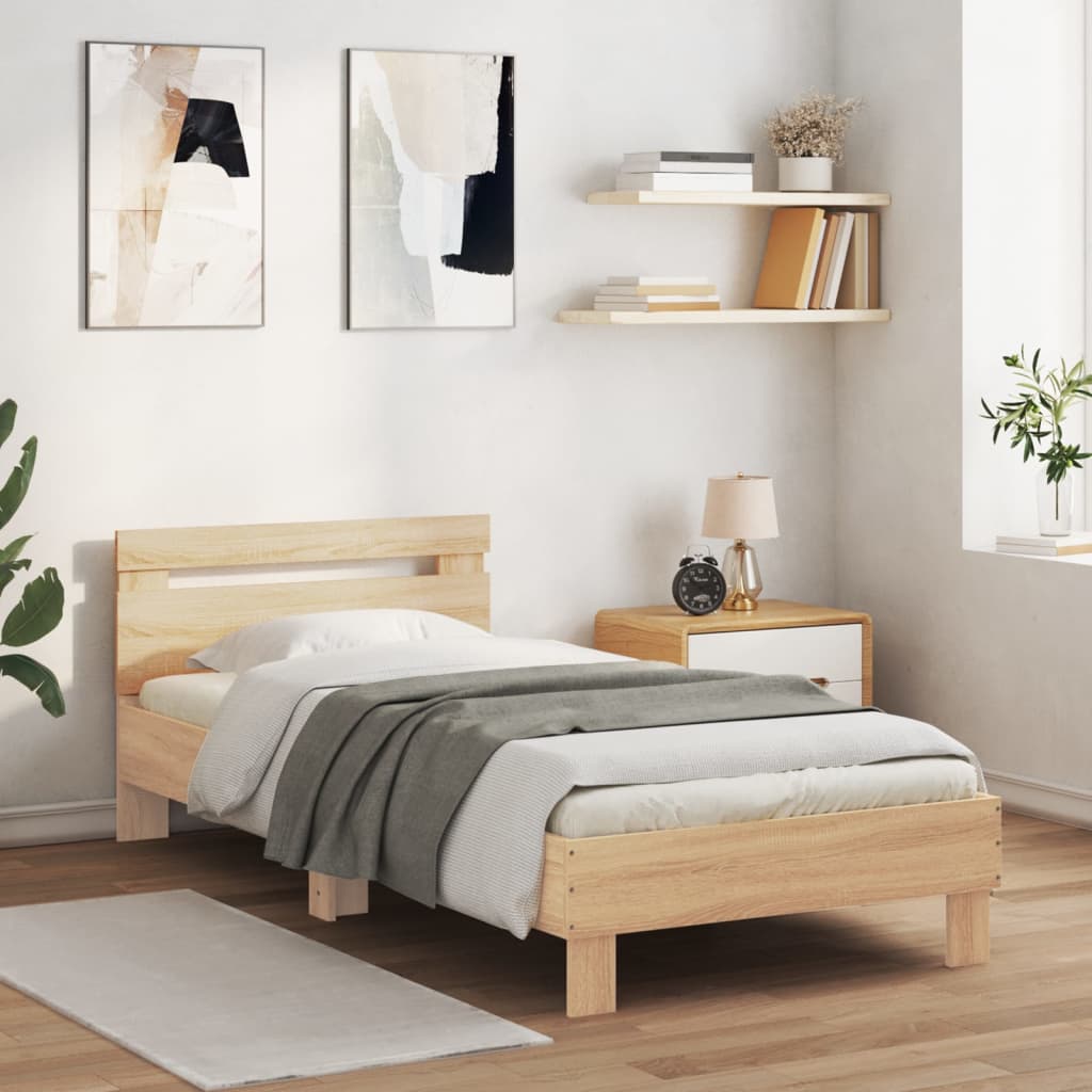 Minimalistic Light Brown Bed Frame