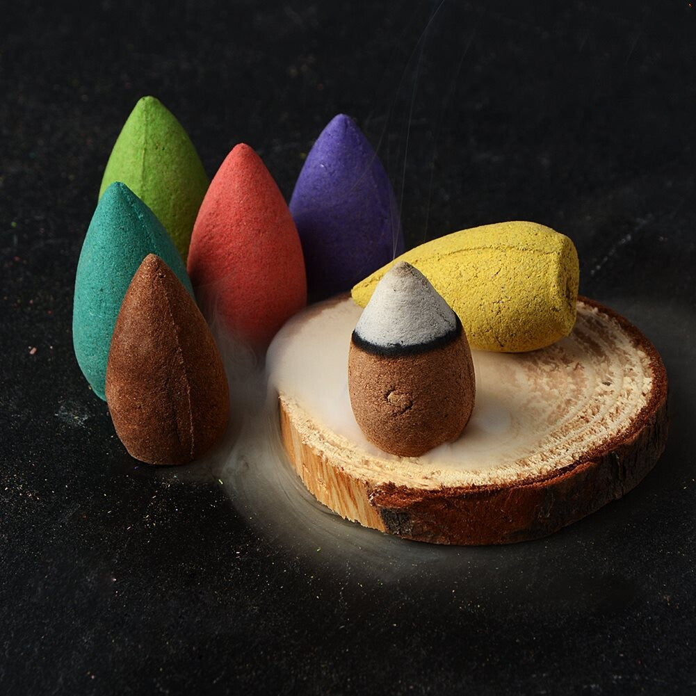 Colorful Mixed Scents Backflow Incense Cones