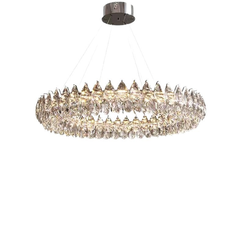 French Modern Crystal Hanging Chandelier