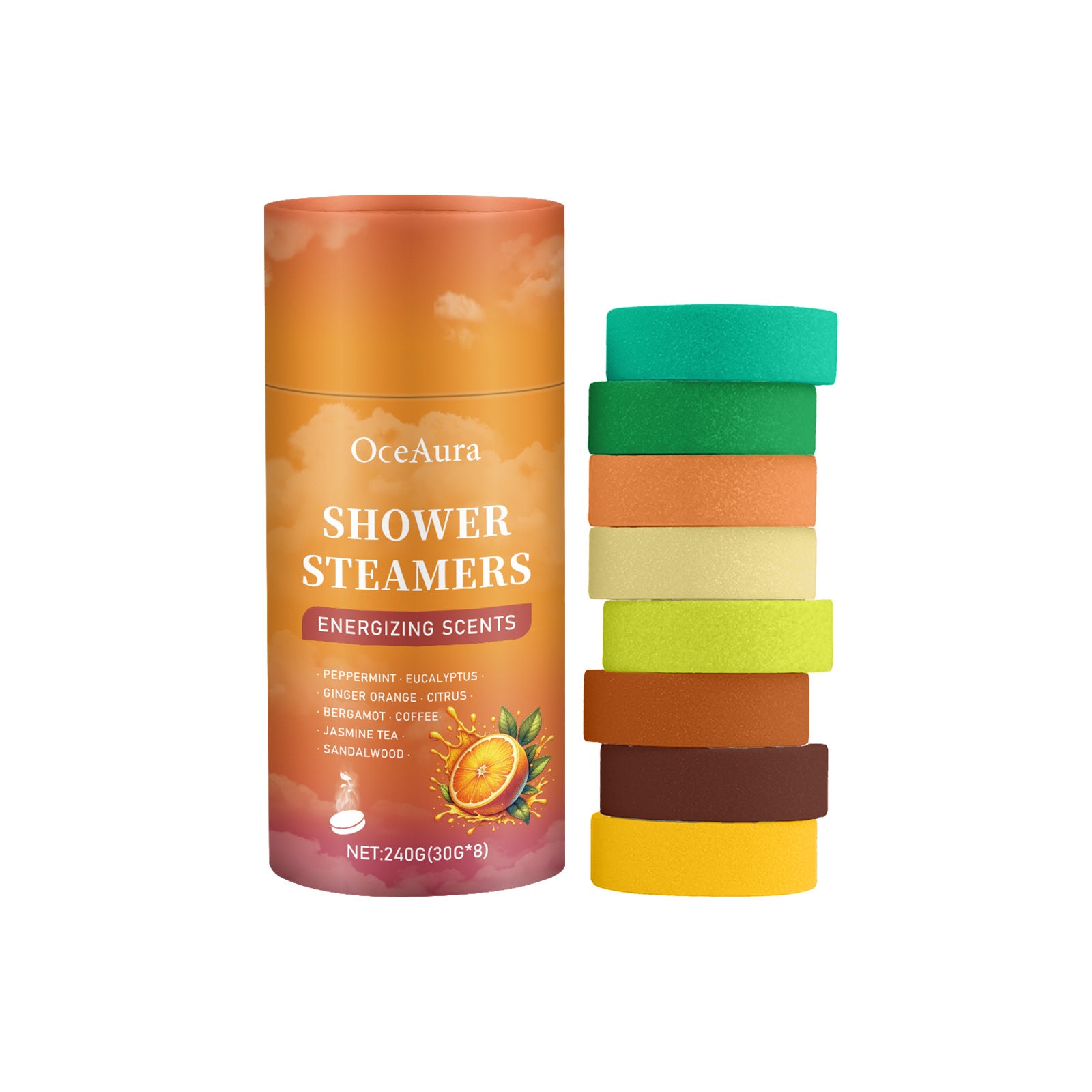 Multiple Fragrance Shower Steamer Set 8 Piece Pack