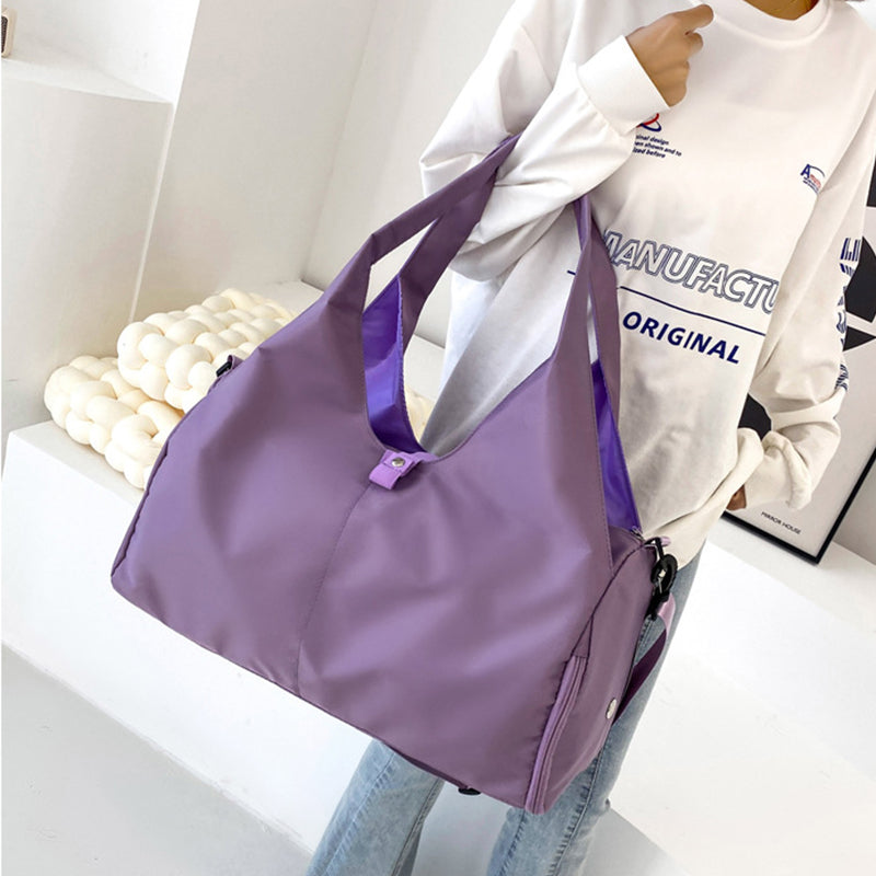 purple Pastel Color Large Yoga Bags for Women
