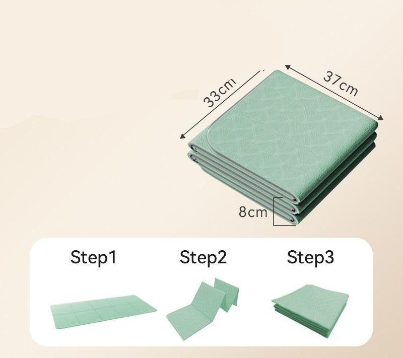Pastel Colored Foldable Yoga Mats Thickened