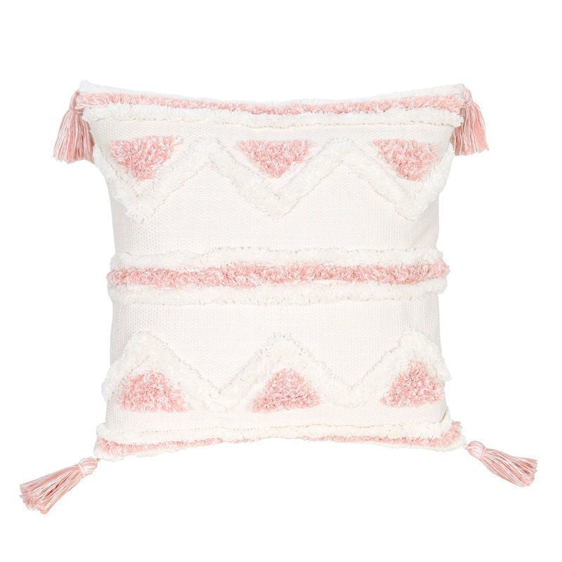 Pink Plush Pillowcases Boho Style