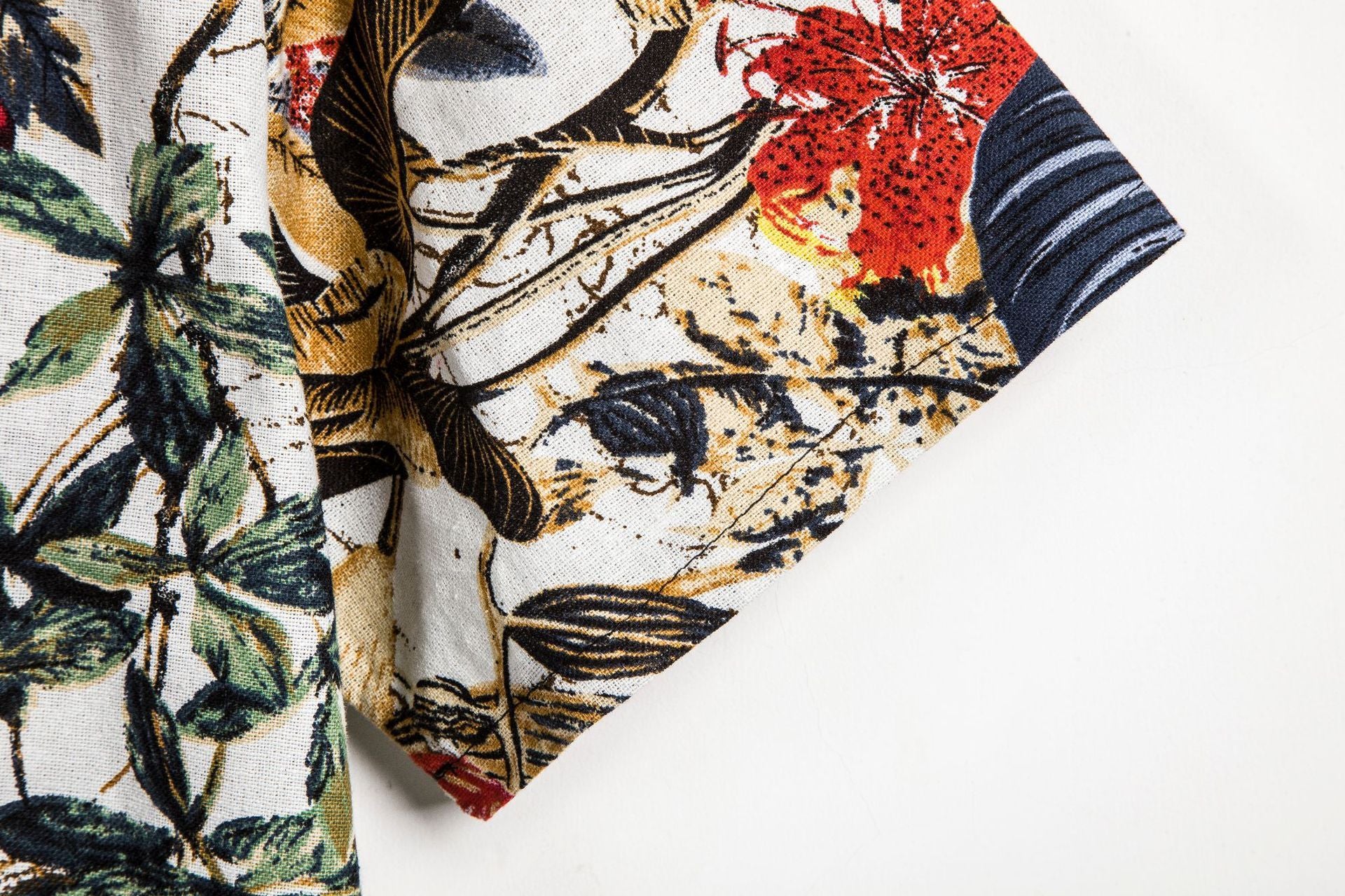 Plants and Flowers Print Shirt for Men