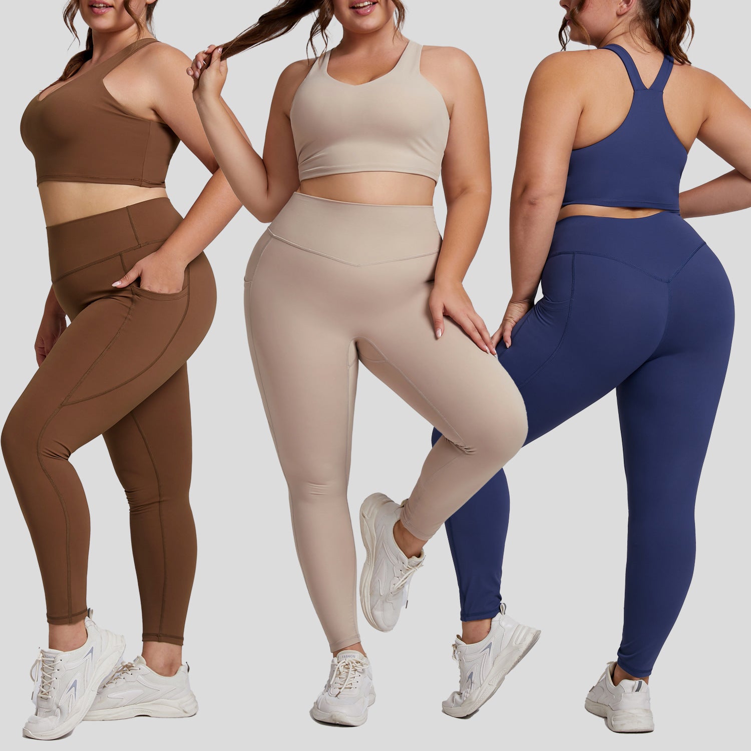 Plus Size Yoga Activewear Set