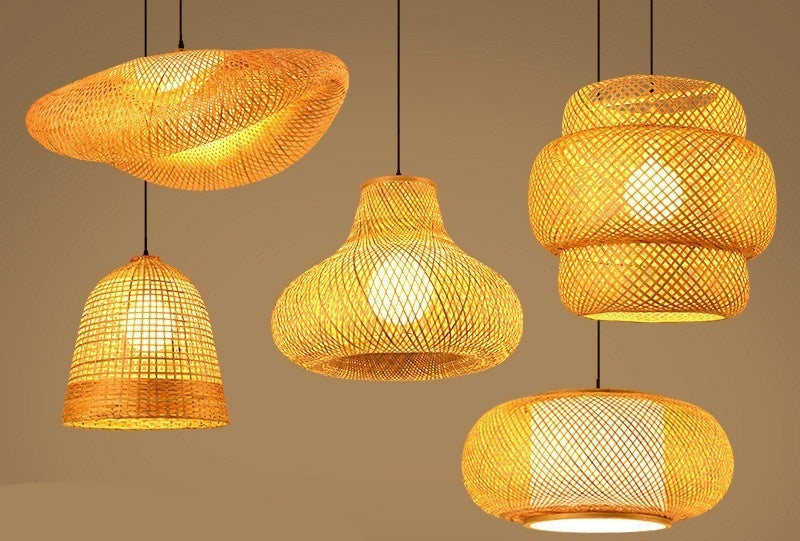 Rattan Boho Hanging Lights