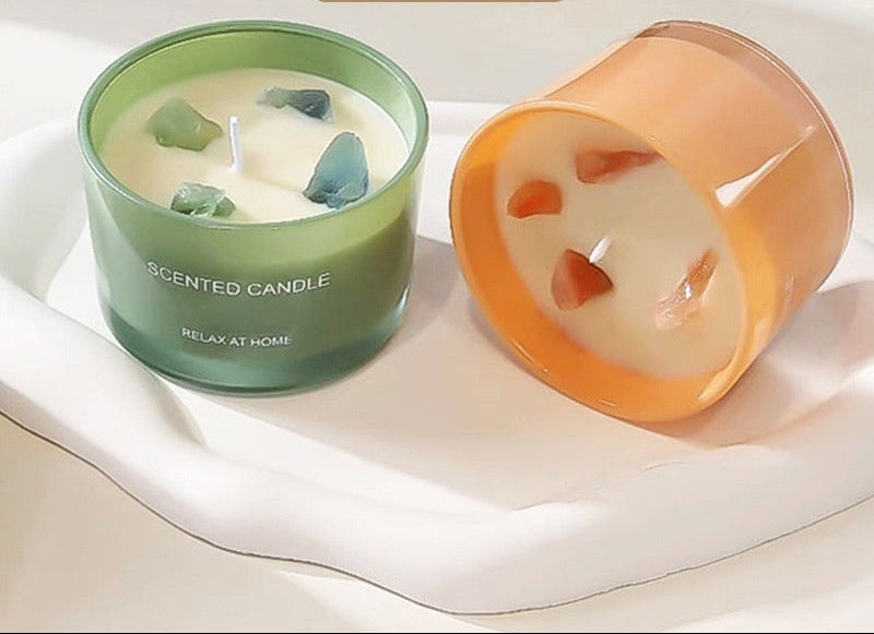 Relaxing Scented Crystal Candles