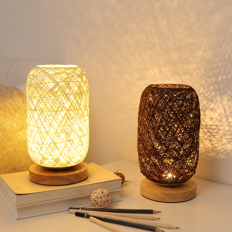 Wooden Rope lamp