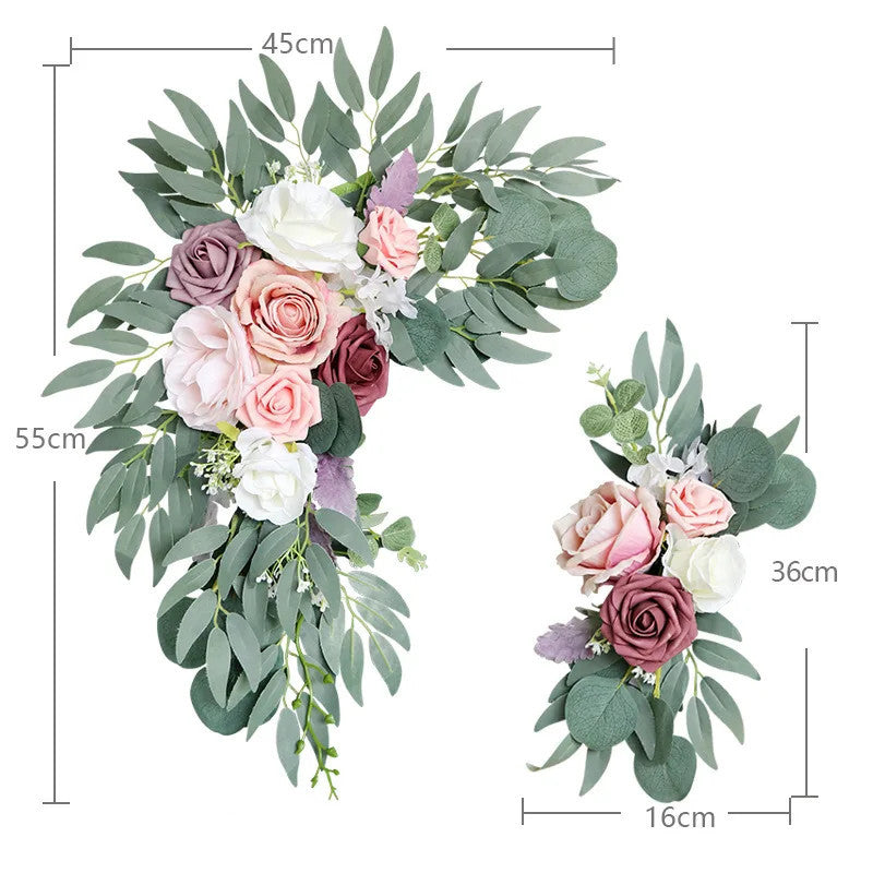 Rose Flower Decorations 2 Pieces for Boho Weddings