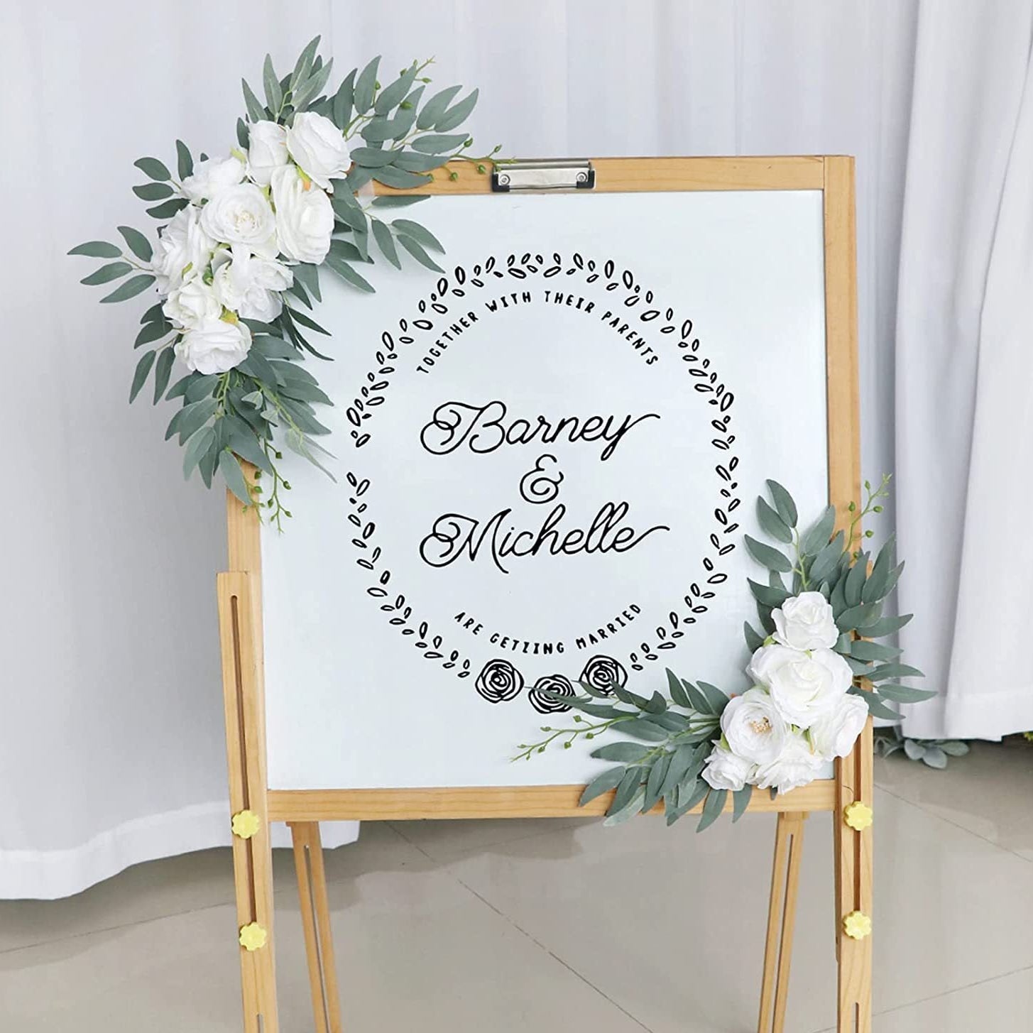 Rose Flower Decorations 2 Pieces for Boho Weddings