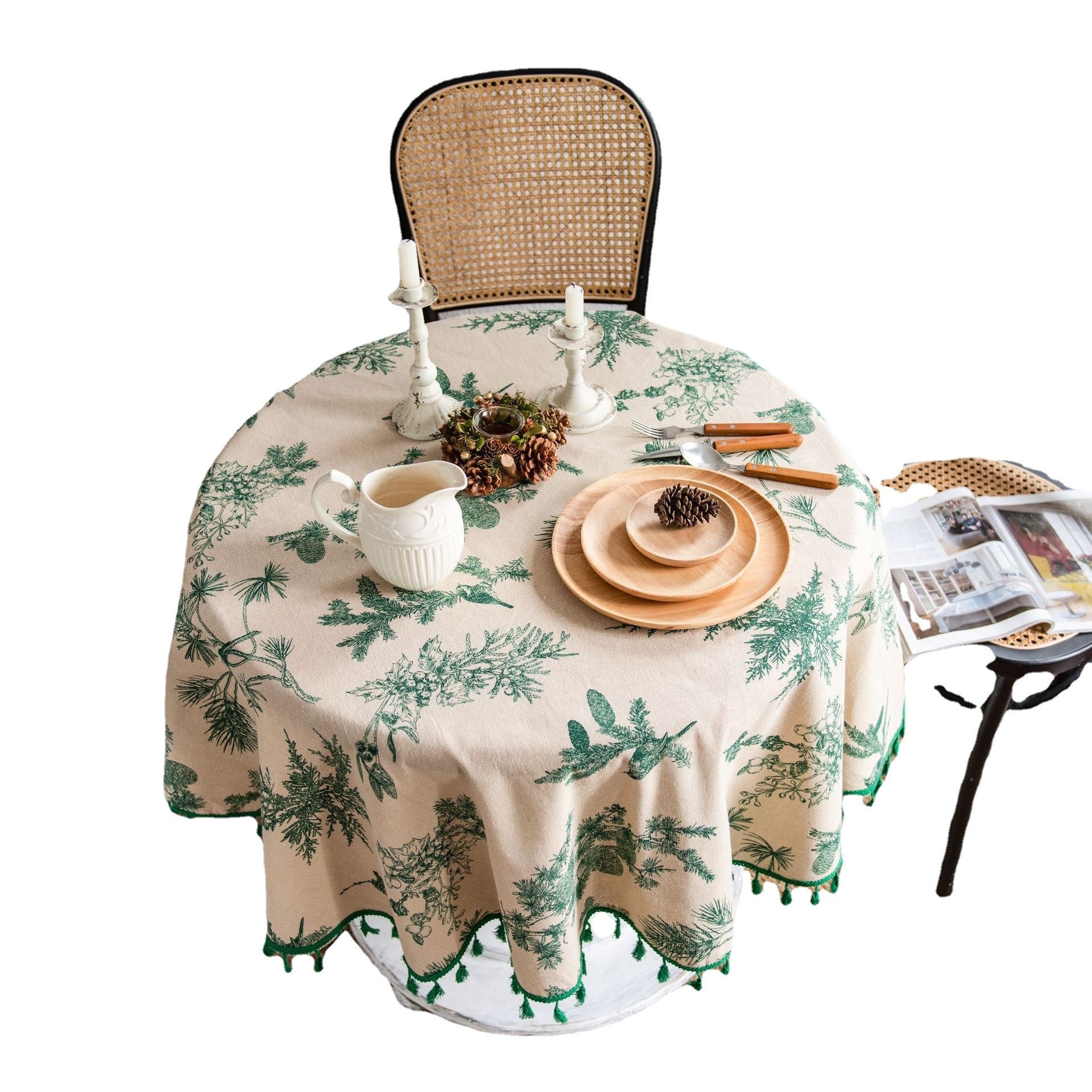 Round Boho Pattern Tablecloths