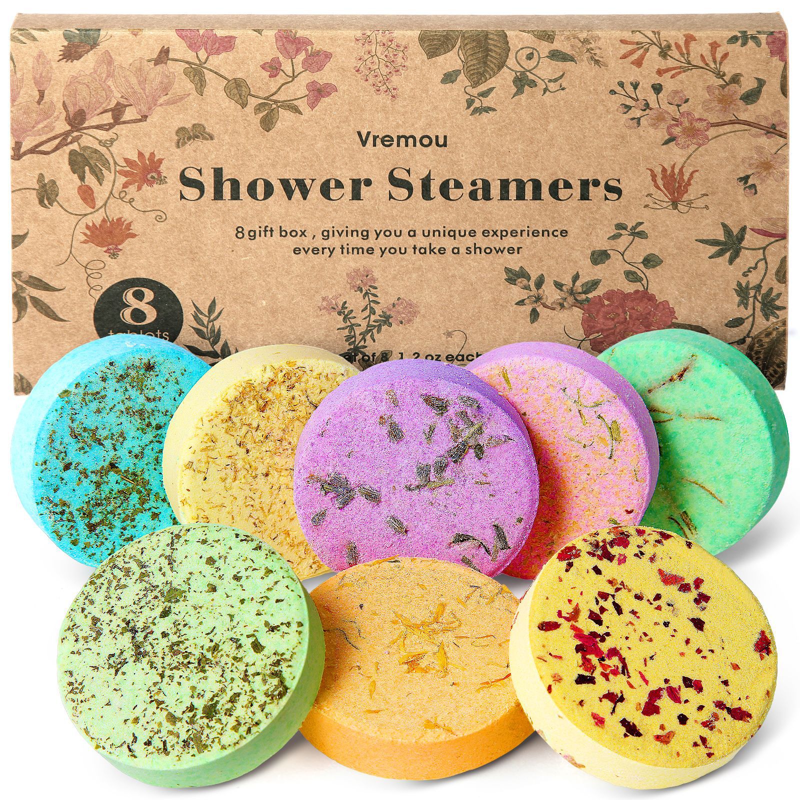 Round Flower Shower Steamers