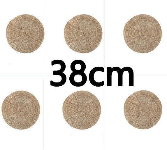 Round Minimalistic Bohemian Placemats
