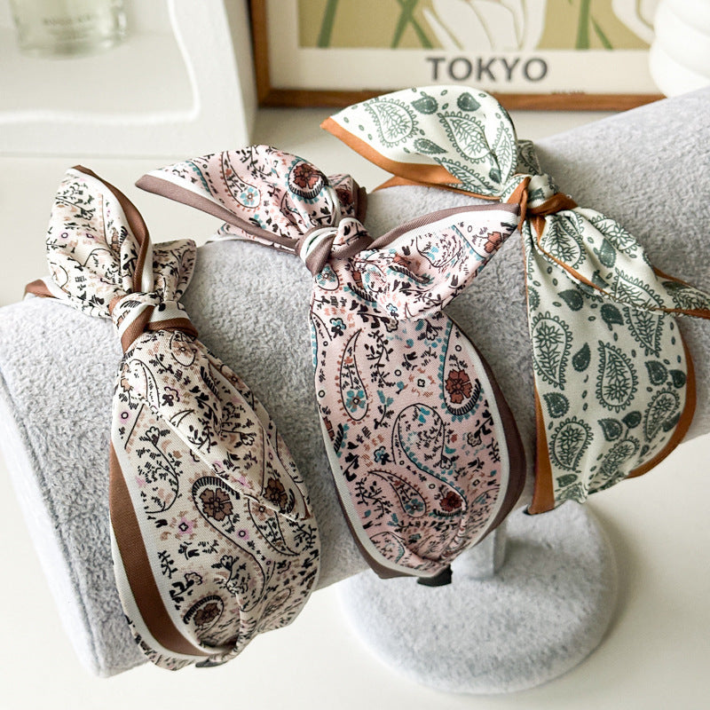 Satin Paisley Boho Chic Hairband