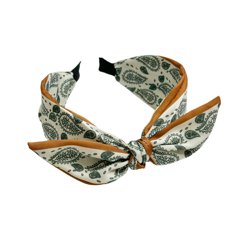 Satin Paisley Boho Chic Hairband