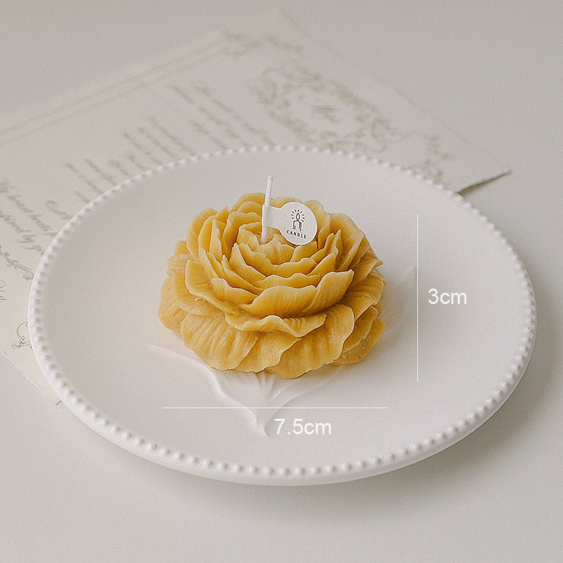 rose Scented Flower Shaped Candle