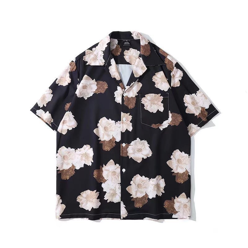 Floral patterned shirt on a white background